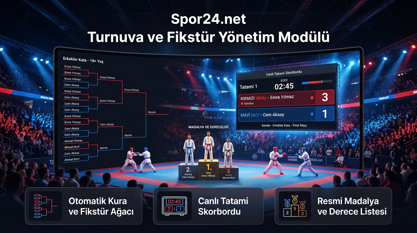 Spor24.net Turnuva ve Fikstür Modülü