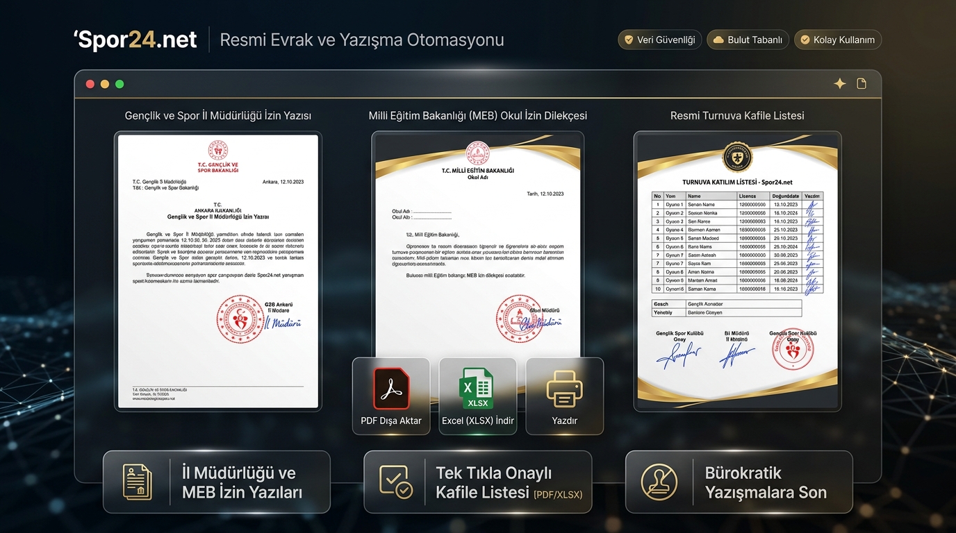Spor24.net Resmi Evrak Otomasyonu