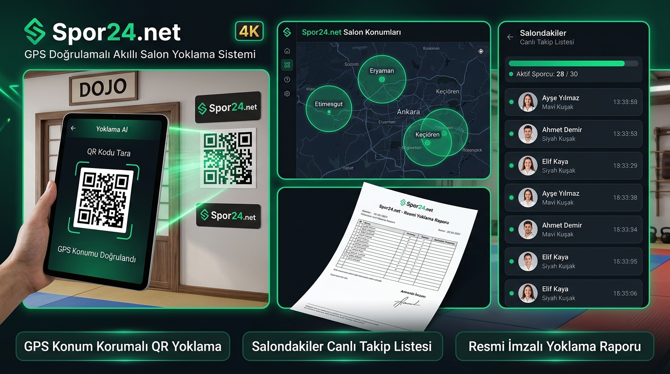 Spor24.net GPS Yoklama Sistemi