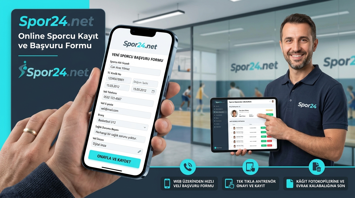 Spor24.net Online Sporcu Kayıt Formu